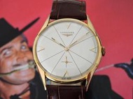 真品 正14K金 Longines 浪琴 經典手上鍊機械古董錶 男錶 女錶 中性錶