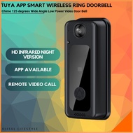 Tuya App Smart Wireless Ring Doorbell with Chime 125 degrees Wide Angle Low Power Video Door Bell