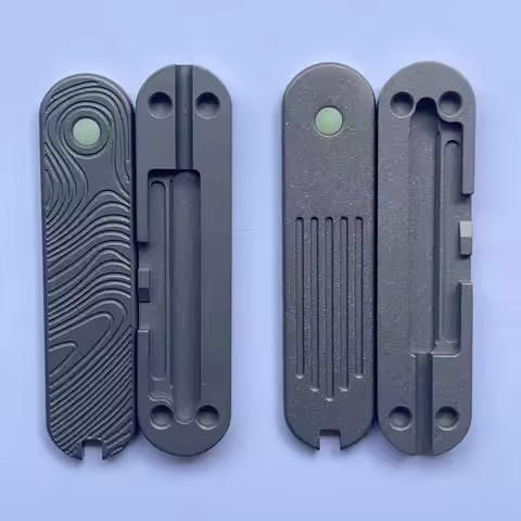1 Pair 58mm Titanium Alloy TC4 Scales for Victorinox Swiss Army Knife Modify 58 mm