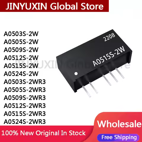 2Pcs A0503S-2W A0505S-2W A0509S-2W A0512S-2W A0515S-2W A0524S-2W A0503S-2WR3 A0505S-2WR3 A0509S-2WR3