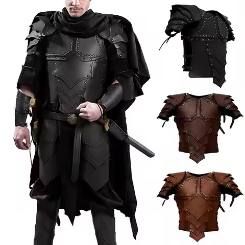 Medieval Knight Leather Body Chest Armor Viking Pirate Warrior Cosplay Costume LARP Cuirass Breastpl