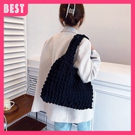 B151 Korean Fashion Shoulder Beg Besar Tote Beg High Capacity Crossbody Beg Cloud Beg Wanita Beg Per