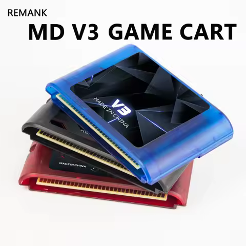 REMANK MD V3 PRO 3000 in1 MD V3 CART EDMD Remix MD Flash for SEGAMega US/JP/EU 16-bit MD V3 Flash Vi
