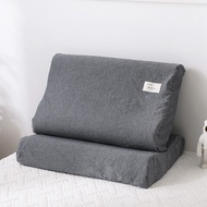 Japanese Style Pillowcase Plain Solid Color Latex Pillow Cover with Zip High Quality 100% Cotton Pillow Case 乳胶枕套