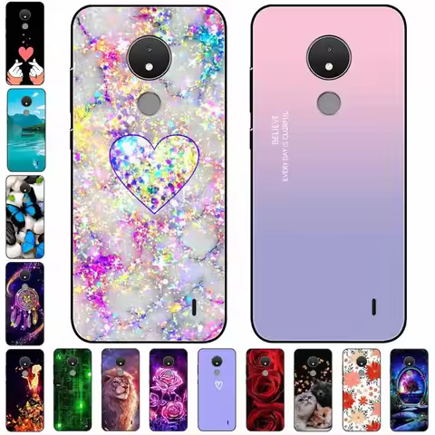 For Nokia C21 Case C 21 Silicone Landscape Space TPU Soft Funda Coque for NokiaC21 Protective Cool B