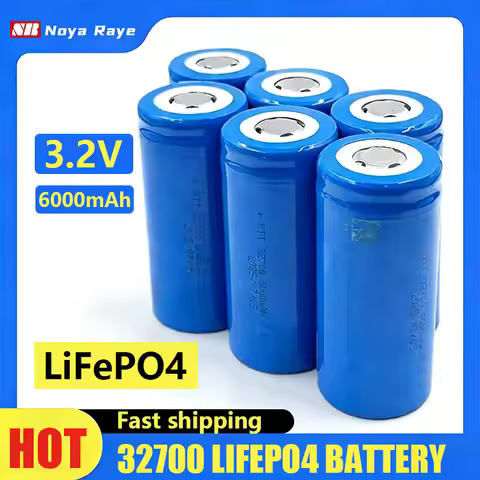 Noya raye 32700 6000mAh 3.2V LiFePO4 Battery lifepo4 rechargeable battery cell discharge battery for