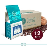 (12 ซอง) เมล็ดกาแฟ คั่วเข้ม SUZUKI COFFEE Premium Blend SUZUKI COFFEE