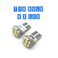 SUPER BRIGHT T10 LED BULB 8 LED(WHITE)-2PCS
