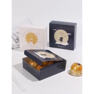 Mooncake packaging box, baking packaging box (4 pcs 50-80gm)