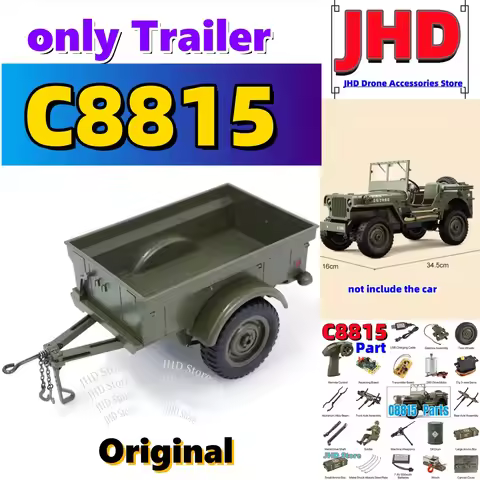 JHD For JJRC C8815 Trailer RC Car Parts Jeep Accessories Original Factory Remote Control Tires Motor