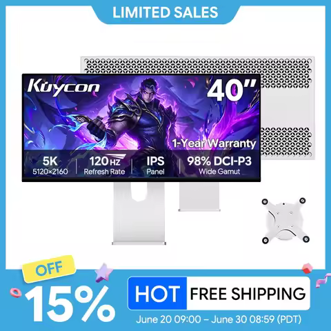 120Hz 40 Inch Gaming Monitor Kuycon P40K UHD IPS PC LED Display HDR 99%sRGB 400 Nits Computer Screen
