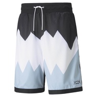 Puma Mens Scholarship Basketball Shorts Sport Shorts (Black-Blue-White) 53209802