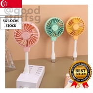 [SG FREE 🚚] 360° Adjustable Portable Silent Fan / Summer Mini USB Plug-in Fan / USB Charging Refrigeration Fan For Table