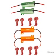 fol 2Pcs 50W 6ohm 6RJ Led Load Resistors Fix LED Bulb Fast Hyper Flash for LED Turn Signal Light Bli