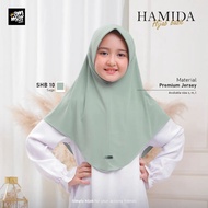 Kerudung Bergo Anak Sekolah Spandek Jersey Hamida Sport / Jilbab Anak Sekolah SD SMP SMA Bahan Spand