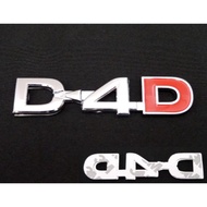 (1 Piece) D-4D LOGO Sign For All TOYOTA Cars VIGO TIGER REVO Plating Color HILUX MK6 SR5 D4D