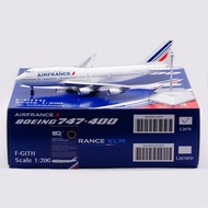 Airplane SQ Wings 1: 200 Alloy Airplane Model French Airlines B747-400 F-GITH
