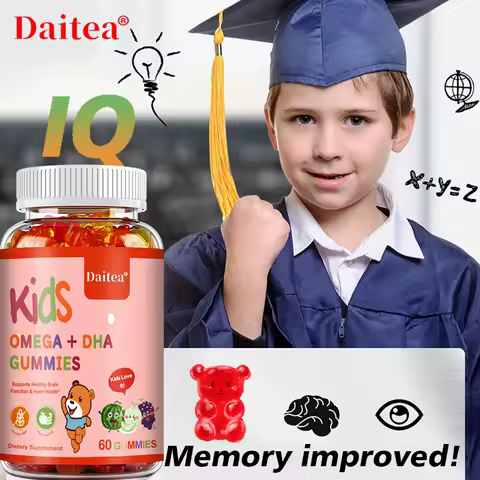 Children's OMEGA+DHA Gummies - Supports The Brain, Joints, Heart, Eyes and Immune System - Contains 
