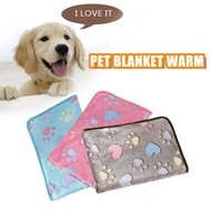 Pet Blanket Cute Paw Print Heart Pattern Blanket Coral Print Blanket Paw Velvet E2e5