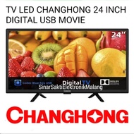 TV LED Digital Changhong 24 inch LED TV USB 24" 24inch FULL HD Malang