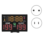 Electronic Basketball Scoreboard Portable Digital Scoreboard With Remote for Multisports Indoor Outd
