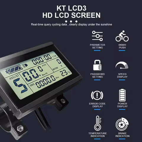 36V 48V 250W 350W Ebike Kit with USB Charging KT LCD8HU LCD3U LCD5 Display Front Rear Cassette Hub M