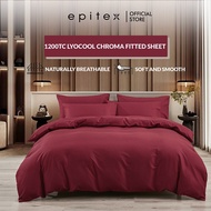 (New Arrival) Epitex Lyocool Chroma 1200TC Cooling Fitted Sheet – Luxurious Comfort (Without Quilt C