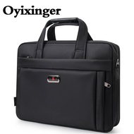OYIXINGER 2022 Solid Men's Casual Business Style Handbag Shoulder Bag Laptop Bag 17.3-inch Large Capacity Computer Bag