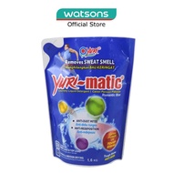 YURI Matic Antibacterial Laundry Liquid Refill Tough Stains (Anti-Dust Mites + Anti-Redeposition) 1.