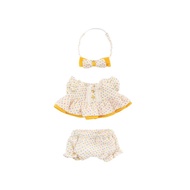 [TeddyTales]Little Daisy Orange Polka Dot Dress - Outfit (20cm)/Little Daisy Orange Polka Dot Pants 