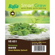 Baba VE-051 Benih Remayong / Sayur / Smart Grow Green Malabar Spinach Seed - Vegetable Seed