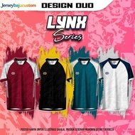 NEW ARRIVAL JERSEY DUO SPORT BY EMPAYAR JERSI DESIGN LYNX - JERSEY TEAM/INDIVIDUAL/BOLASEPAK/FUTSAL/