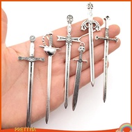 [PrettyiaSG] 6x Knight Sword Charms Retro Long Swords DIY Cosplay Scense Props Jewelry Charms