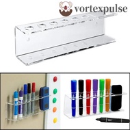 VORTEXPULSE Whiteboard Marker and Eraser Holder, 6 Slot Wall-Mounted Marker Pens Holder, Multifuncti
