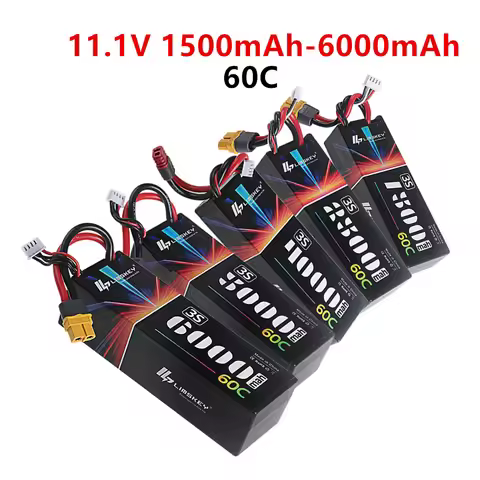 60C 3S 11.1V 6000mAh 5000mAh 4000mAh 2500mAh 1500mah Lipo Battery Hard Case for RC Helicopter, Quadc