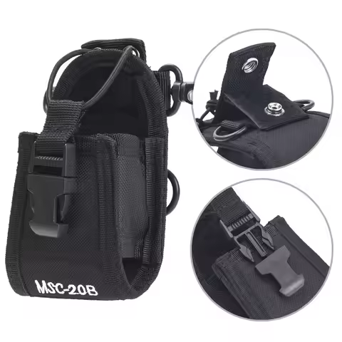 Gtwoilt MSC-20B 2-Way Radio Case for Baofeng Walkie Talkie UV-5R UV-82 UV-9R UV-888s For Motorola HT