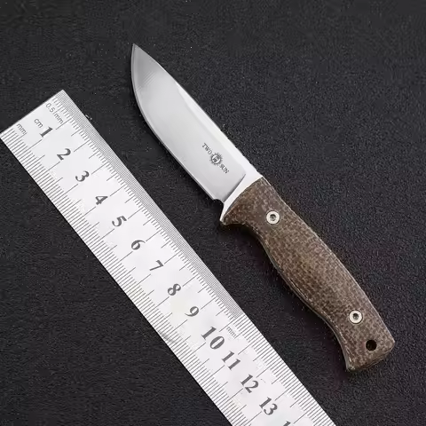 TOWSUN TS247 Mini Folding Knife Outdoor Knives Steel Fixed Blade Handle Knife for Men Bushcraft Outd
