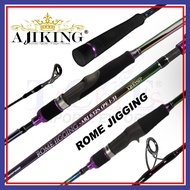 (6'0-6'3kaki) Ajiking Rome Jigging Joran Pancing Spinning / Casting Fishing Rod | AIr Masin | Bottom