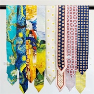 Ribbon Small Scarf for Little Girls, Bag Tie, Hair Tie, Hangzhou Twill Silk, Mulberry Silk, Double-S