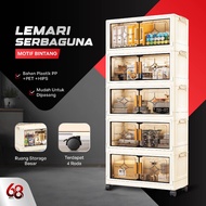 Plastic Wardrobe, Stackable Wardrobe, White, Length 37.5CM, Type 401C - AA121, 47CM 501C - AA127