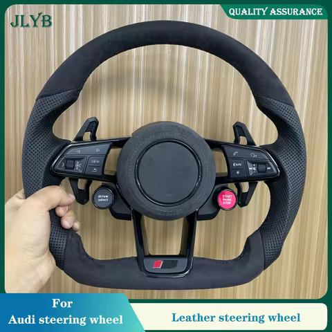 For Audi R8 leather left and right perforated (handle) A5L A4L A7 Q5 Q3 Q7 up and down suede can be 