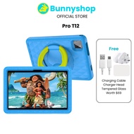Bunnyshop® Pro T12 - 4G Kids Tablet Android 14 Nano SIM 10.1 Inch Large Display Parental Control 1TB