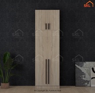 COCO 2X8FT 4 DOORS WARDROBE WITH SHELF / almari baju /kabinet baju / almari baju budak /wardrobe clo