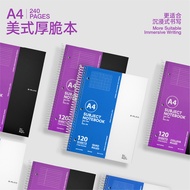 Pandon Stationery Store PD2C CJ2 A4 American Thick Crispy Notebook Tearable Soft Coil Notebook Postg