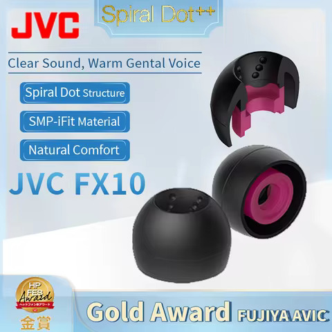 Japan JVC Spiral Dot FX10 Gold Award Spiral dot++ Earplug Silicone Ear Cap Silicone Eartips In-ear H