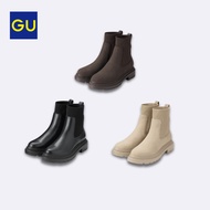 Original GU Ribbed Knit Sock Boots Platform Comfort Shoes Direct Japan