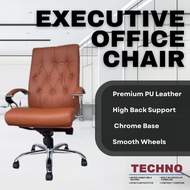 PC1001HB Executive Office Chair High-Density Foam Cushion Chrome 5-Star Base