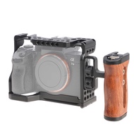 FOTGA Camera Cage For Sony A9 A7RIII A7M3 A7M2 Aluminum DSLR Camera Cage Top Handle Grip Extension F