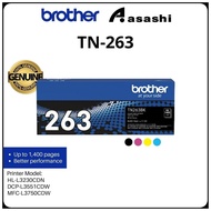 Brother TN-263 / TN-263B / TN-263C / TN-263M / TN-263Y Genuine Colour Toner Cartridge Page Yield up 