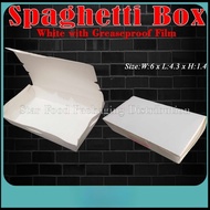 Spaghetti Box White Wax Laminated 50pcs per pack